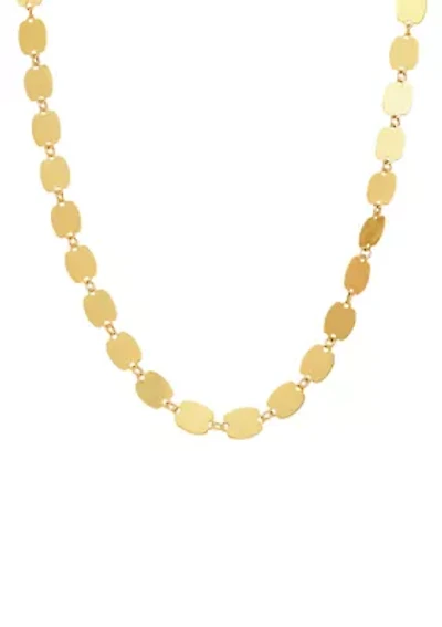 Oval Disk Necklace