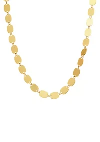 Oval Disk Necklace