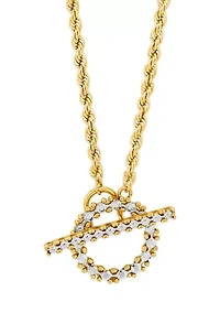 Toggle Neclace in 10K Yellow Gold