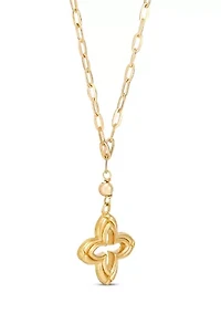Clover Necklace in 10K Yellow Gold