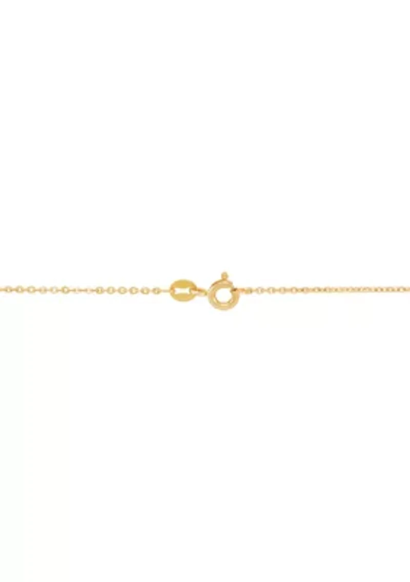 Sunbrust Butterfly Necklace in 10K Yellow Gold