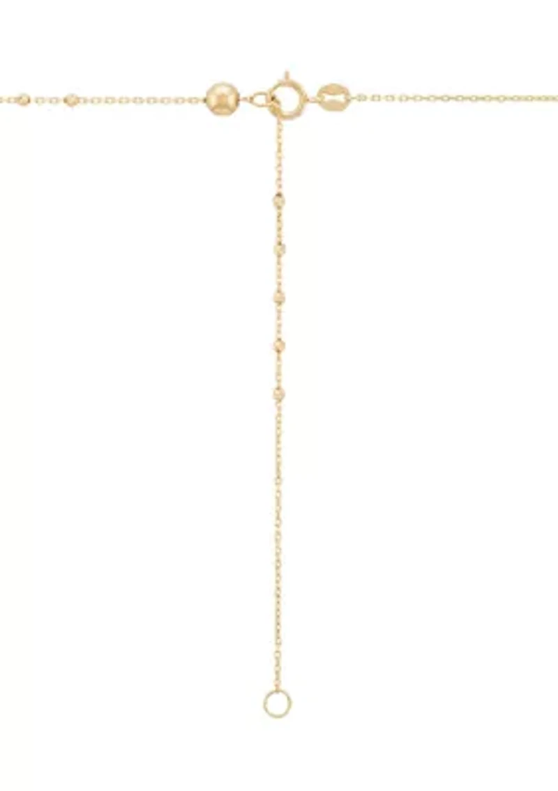 Rosary Necklace in 10K Yellow Gold
