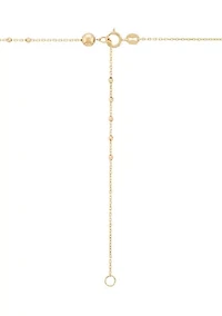 Rosary Necklace in 10K Yellow Gold