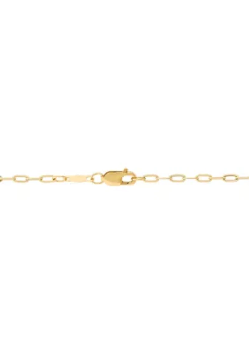Heart Necklace in 10K Yellow Gold
