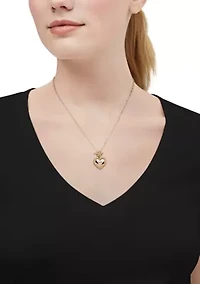 Heart Necklace in 10K Yellow Gold