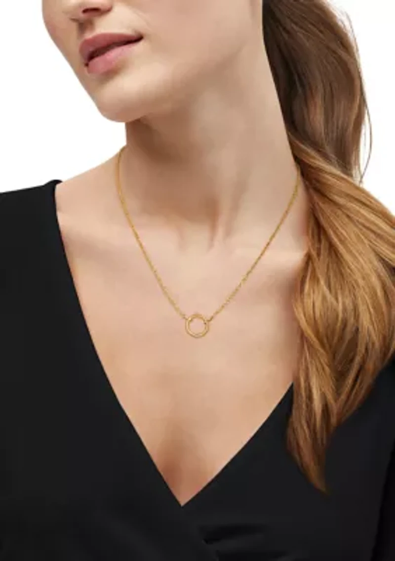 Tube Rope Chain Necklace in 10K Yellow Gold