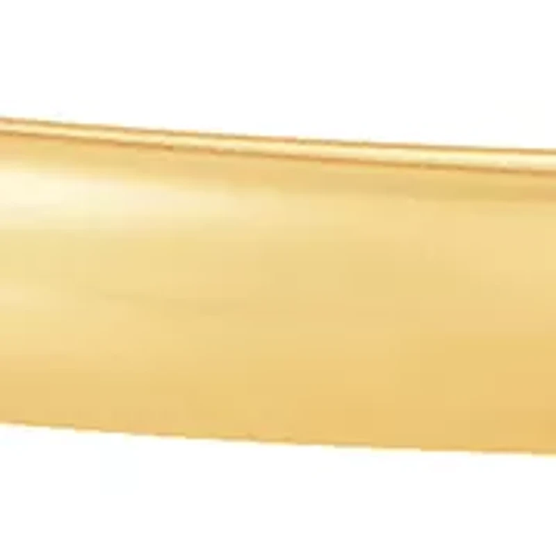Bypass Bead Ends Bangle in 10K Yellow Gold