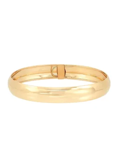 Flex Oval Bangle Bracelet in 10K Yellow Gold