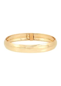 Flex Oval Bangle Bracelet in 10K Yellow Gold