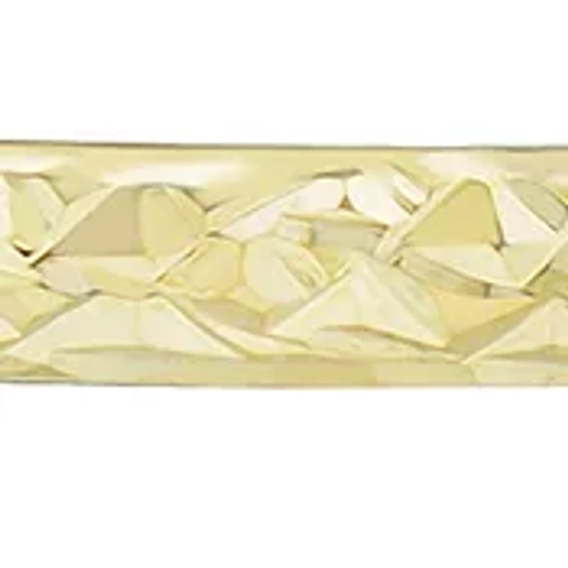 Oval Flex Bangle Bracelet in 10k Yellow Gold 