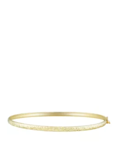 Oval Flex Bangle Bracelet in 10k Yellow Gold 