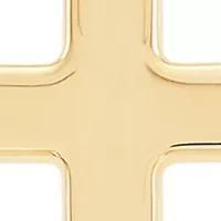 Men's Cross Pendant Necklace in 10k Yellow Gold
