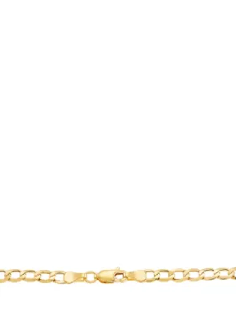 Men's Cross Pendant Necklace in 10k Yellow Gold