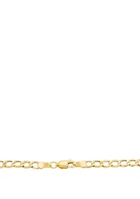 Men's Cross Pendant Necklace in 10k Yellow Gold