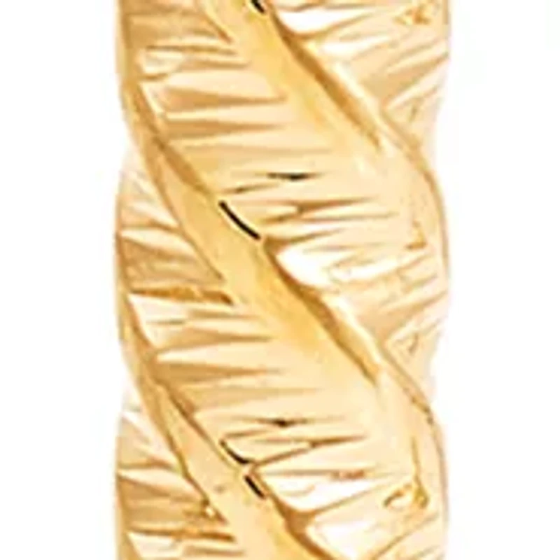 Tube Cross Pendant in 10K Yellow Gold