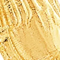 Praying Hand Pendant Necklace with 18" Rope Chain in 10K Yellow Gold