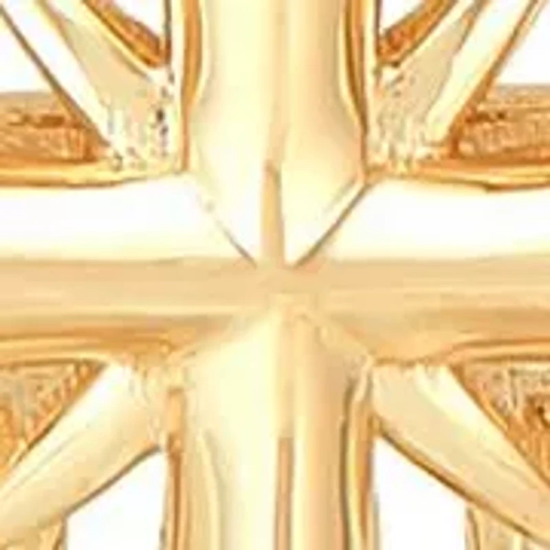 Cross Pendant with 20" Rope Chain in 10K Yellow Gold
