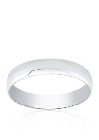 Polished Band Ring 10K White Gold