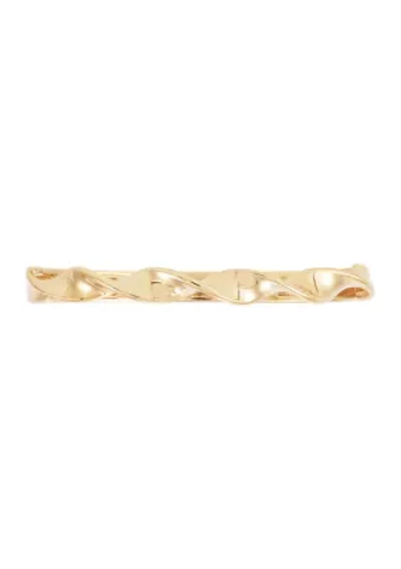 Twisted Band Ring 10K Yellow Gold