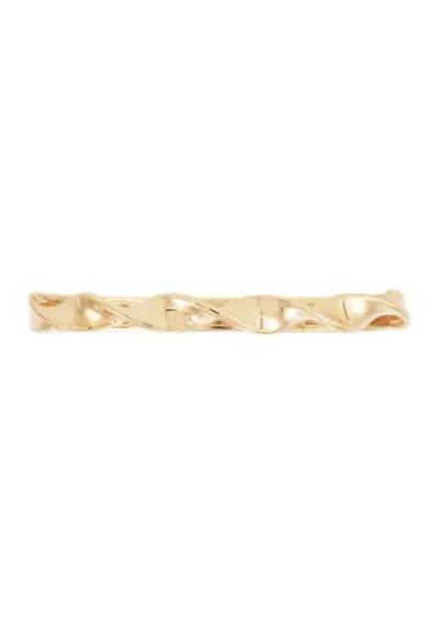 Twisted Band Ring 10K Yellow Gold