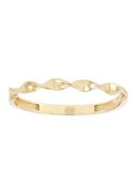 Twisted Band Ring 10K Yellow Gold