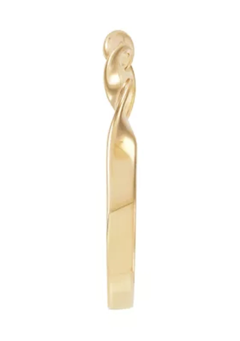 Twisted Band Ring 10K Yellow Gold