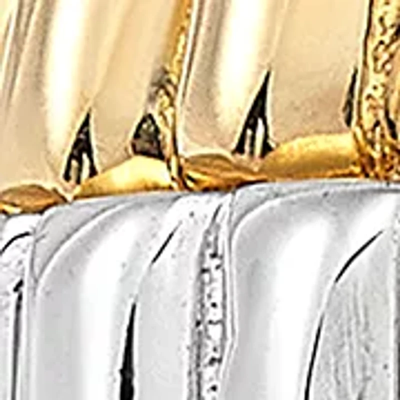 Rectangle Signet Ring in 10K Two Tone Gold