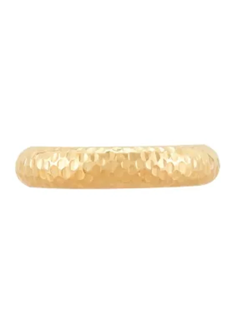 Tube Band Ring in 10K Yellow Gold