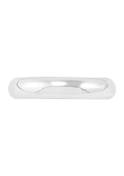 Tube Band Ring in 10K White Gold