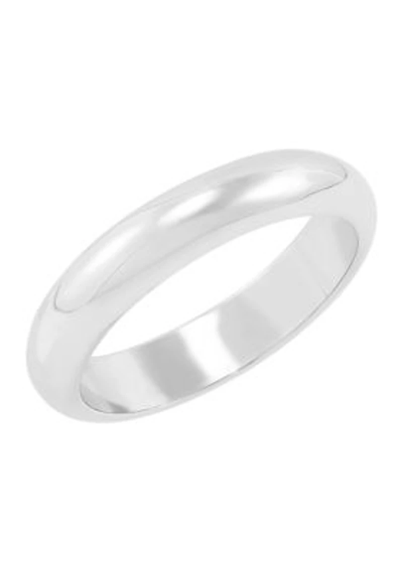 Tube Band Ring in 10K White Gold