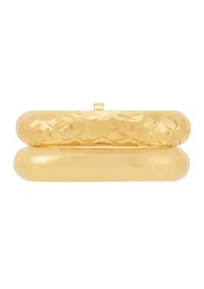 Double Tube Band Ring in 10K Yellow Gold