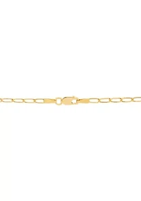 Anchor with Eagle Pendant with 20" Curb Chain in 10K Yellow Gold