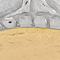 Oval Mi Bautizo (My Baptism) Pendant in 10K Yellow and Rose Gold