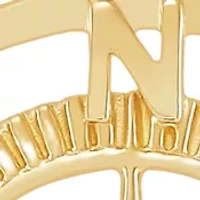 Compass Pendant Necklace with 20" Rope Chain in 10K Yellow Gold