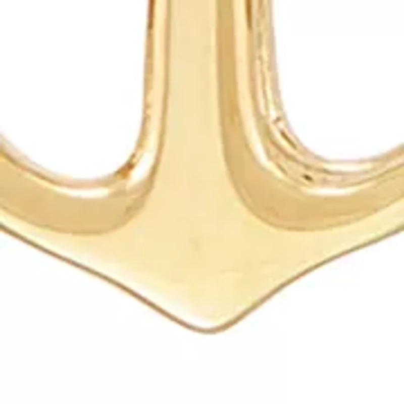 Anchor Pendant with 20" Rope Chain Necklace in 10K Yellow Gold