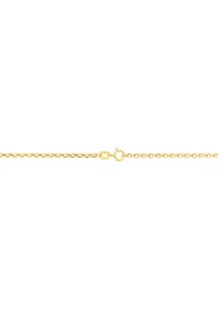 Sword Pendant with 18" Rolo Chain in 10K Yellow Gold