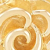 Flower Pendant Necklace with 18" Box Chain in 10K Yellow Gold