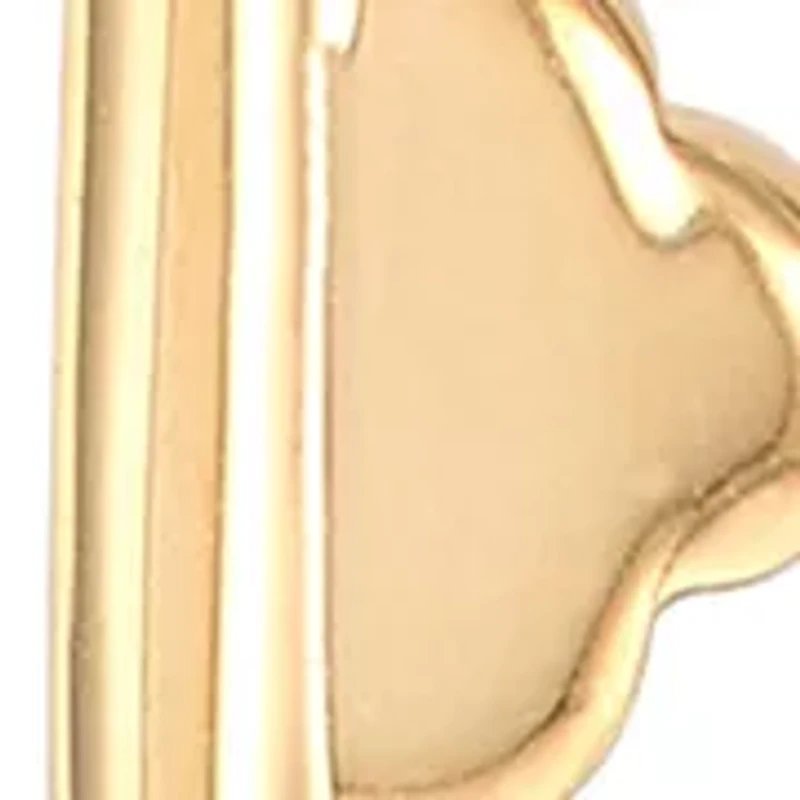 Clover Key Pendant with 18" Cable Chain in 10K Yellow Gold