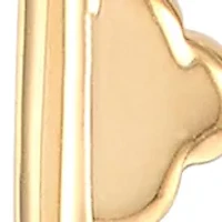 Clover Key Pendant with 18" Cable Chain in 10K Yellow Gold