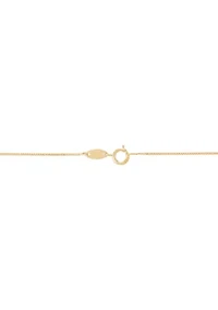 Heart Key Pendant with 18" Box Bhainin 10K Yellow Gold