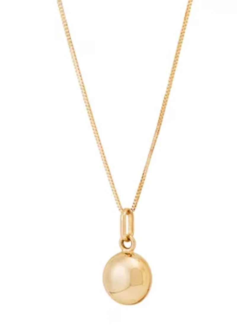 Pendant with 18" Chain in 10K Yellow Gold