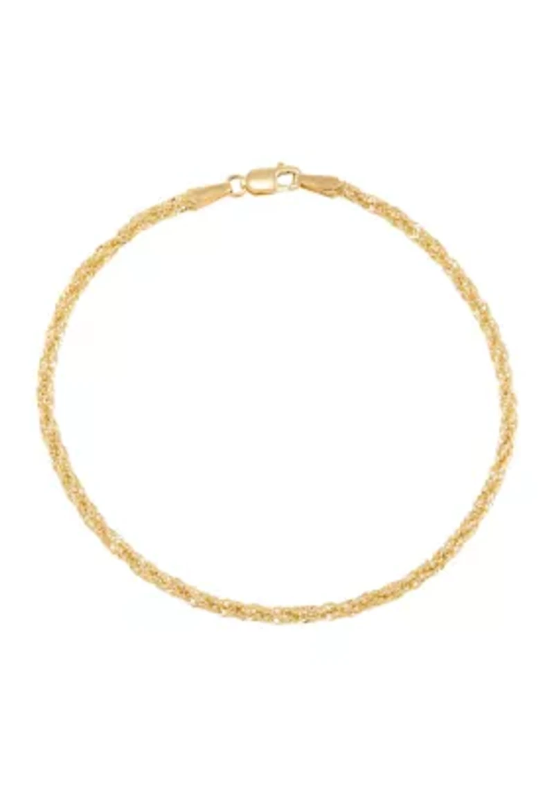 Infinity Rope Chain in 10K Yellow Gold