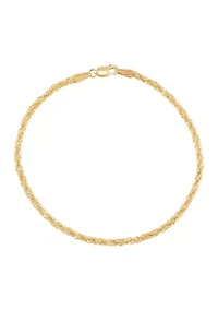 Infinity Rope Chain in 10K Yellow Gold