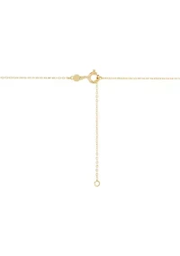 Love Knot Necklace and Earrings Set in 10K Yellow Gold