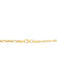 Cross Pendant Necklace with 20" Box Chain 10K Yellow Gold