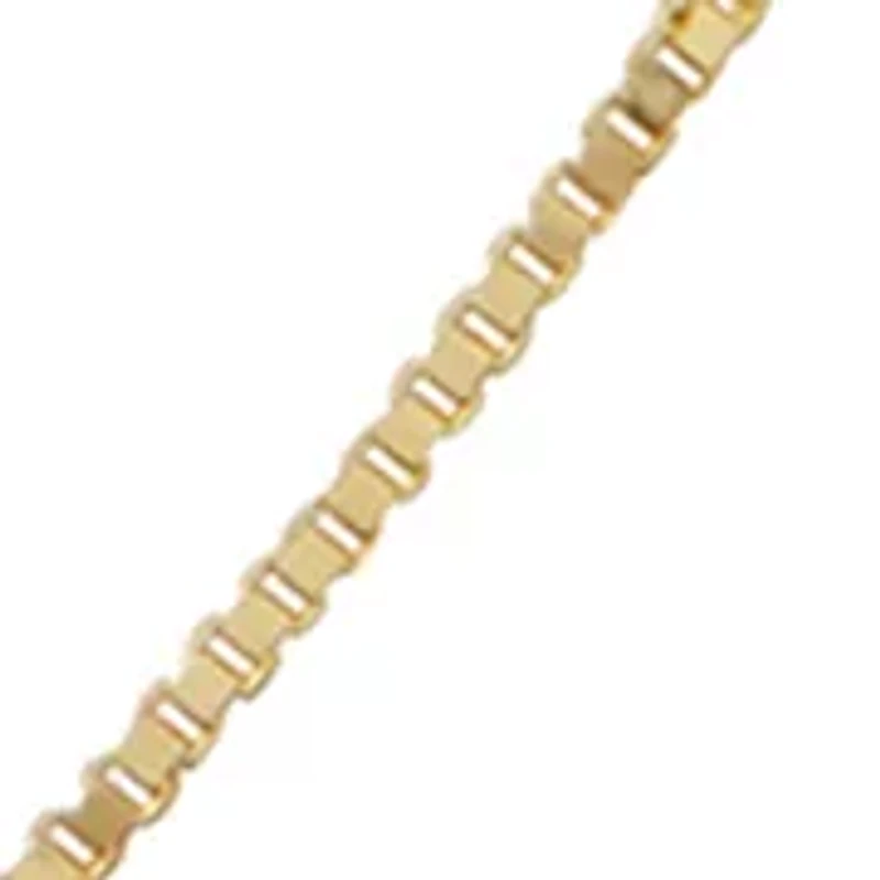 Box Chain Necklace in 10K Yellow Gold