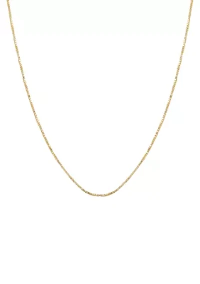 Box Chain Necklace in 10K Yellow Gold