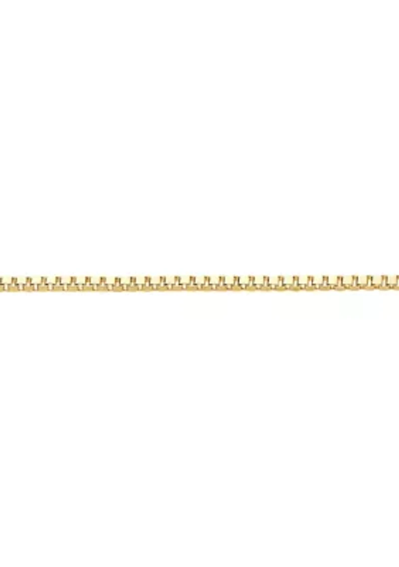 14K Yellow Gold Solid Box Chain