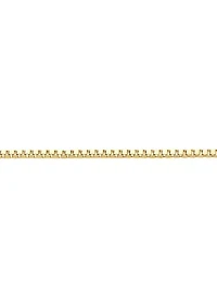 14K Yellow Gold Solid Box Chain