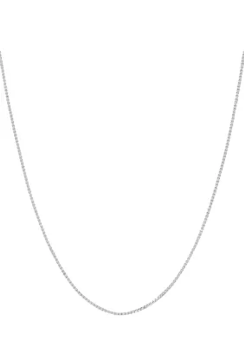 14K Gold Solid Box Chain Necklace